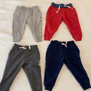 Ralph Lauren - Four pairs of 2T toddler boy sweatpants
